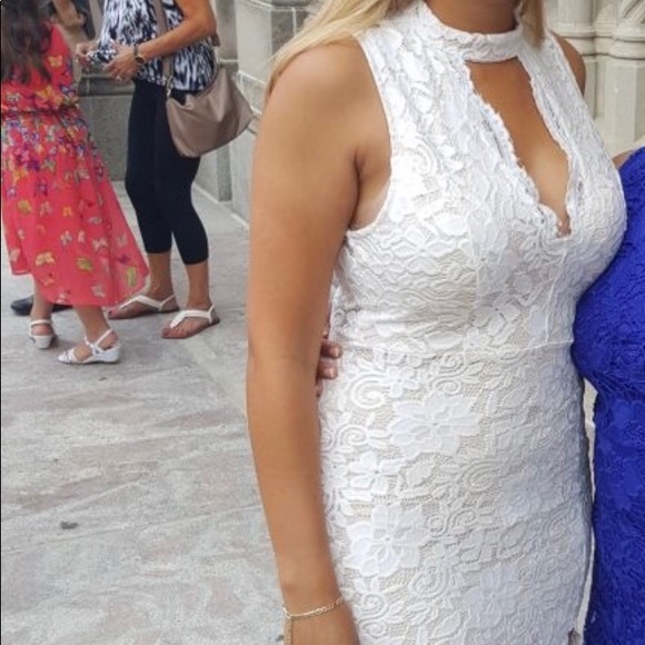 White Lace Dress - Picture 7 of 10